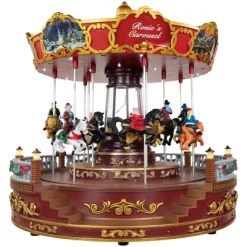 Northlight 14" LED Lighted Animated And Musical Carousel Christmas Decoration -Christmas Decorations Store GUEST a4fe65b3 affd 460d bd0a f2be580d073d