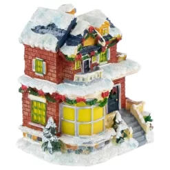 Northlight Two Story Snowy House With Garland And Wreaths Christmas Village Decoration - 4" -Christmas Decorations Store GUEST a6a7c973 cb93 4c10 8d7e 71c33260e21f