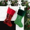 Northlight 20" Shiny Metallic Green Sequined Christmas Stocking With Velveteen Cuff -Christmas Decorations Store GUEST a76e374d 0988 4d2c a66c 66746d29f77d