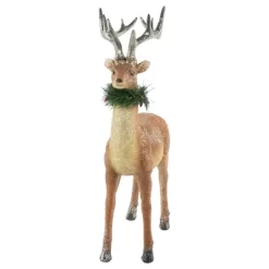 Northlight Standing Glittered Reindeer With Pine Neck Wreath Christmas Decoration - 15.5" -Christmas Decorations Store GUEST a8953822 4bde 461f b425 d47758927653