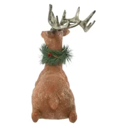 Northlight Glittered Sitting Deer With Pine Neck Wreath Christmas Decoration - 10" -Christmas Decorations Store GUEST aa3a0cd5 7bc4 45dc a0a2 3757414c110c
