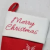 Northlight 16" Red And White Merry Christmas Snowflake Embroidered Christmas Stocking -Christmas Decorations Store GUEST af0e4ed8 a35b 43df 922e e6fc0df8607a