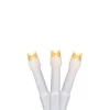 Northlight Wide Angle LED Christmas Lights - Warm White - 3' White Wire - 10ct