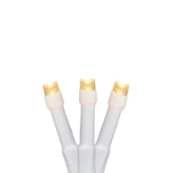 Northlight Wide Angle LED Christmas Lights - Warm White - 3' White Wire - 10ct