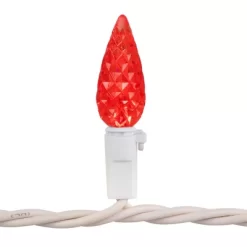 Northlight Patriotic LED C6 Faceted Christmas Lights - Red, White And Blue - 16.5' White Wire - 50ct -Christmas Decorations Store GUEST afe03c4e ad45 49d4 ae6a 35123f6936a5