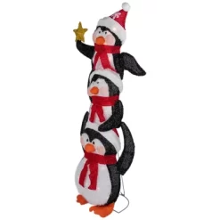 Northlight 41" Lighted Stacked Penguin Family Outdoor Christmas Decoration -Christmas Decorations Store GUEST b063ceee 4315 4118 9ce0 b51f269db425