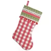 Northlight 19" Red And Green Rustic Plaid Christmas Stocking With Red Pom-Poms And Lodge Cuff -Christmas Decorations Store GUEST b2c5f21c 75d5 4d61 965e c20753b9e24c