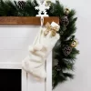Northlight Polar Bear Faux Fur Christmas Stocking With Pom Poms - 20.5" - White -Christmas Decorations Store GUEST b2e52b95 6adc 4593 a68d c8ecece6183c