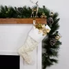 Northlight Cable Knit Christmas Stocking With Faux Fur Cuff - 20.5" - Cream And White -Christmas Decorations Store GUEST b3350147 04c2 42b1 8fa2 ca9b0e73ce92