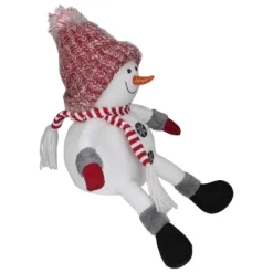 Northlight Sitting Winter Snowman Christmas Decoration - 16" - Red And White -Christmas Decorations Store GUEST b4681cfd 0330 4c40 b85a 483e2602466e