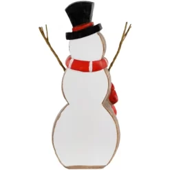 Northlight Wooden Snowman "Merry Christmas" Decoration - 8.5" -Christmas Decorations Store GUEST b5008340 1da1 4aa4 aba2 e331b9c05532