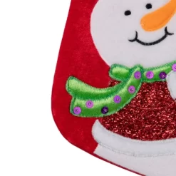 Northlight 20.5" Red And White Embroidered Snowman With Glitter Christmas Stocking -Christmas Decorations Store GUEST b618b993 9536 4255 8d1c 8f07120f8d97