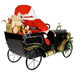 Northlight Animated And Musical Santa Driving Vintage Car Christmas Decoration - 31" -Christmas Decorations Store GUEST b61da435 d513 4640 b49d a873704c650c