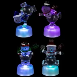 Northlight LED Lighted Color Changing Snowmen Acrylic Christmas Decorations - 4.25" - Set Of 4 -Christmas Decorations Store GUEST b6c05c2c 078a 40d7 aa09 c48061614d33