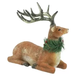 Northlight Glittered Sitting Deer With Pine Neck Wreath Christmas Decoration - 10" -Christmas Decorations Store GUEST b7ab78f8 f27f 4e50 83b5 02c5dfbf637b