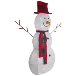 Northlight Lighted Tinsel Snowmen Family Christmas Yard Decorations - Clear Lights - Set Of 2 -Christmas Decorations Store GUEST bbb942d6 6d8f 4922 aa3a 48aaf2d374be