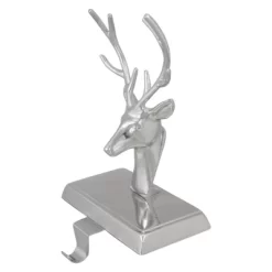 Northlight 8" Shiny Silver Deer Head Christmas Stocking Holder -Christmas Decorations Store GUEST bc116ef2 7fa8 4847 9ddb bd5ee5717632