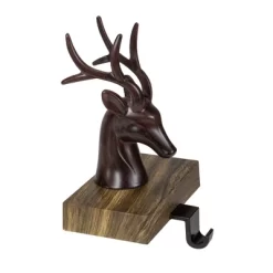 Northlight 7.5" Brown Marbled Buck Deer Head Christmas Stocking Holder -Christmas Decorations Store GUEST bd5b4c93 be8f 4233 bbb8 95f1031910d8