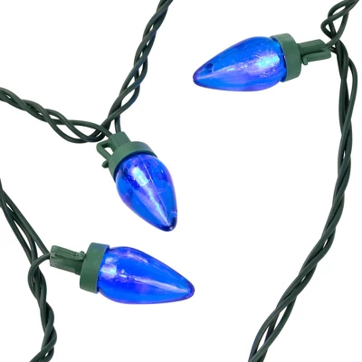 Northlight 25ct Blue LED C7 Christmas Lights - 17ft Green Wire 6 Northlight 25ct Blue LED C7 Christmas Lights - 17ft Green Wire - Image 4