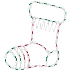 Northlight Lighted Stocking Silhouette Window Christmas Decoration - 18" - Red And Green -Christmas Decorations Store GUEST bfdf2147 bb0c 4e39 b799 9191a4df47d6