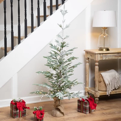 Northlight LED Lighted B/O Pom Pom Garland Christmas Lights - Warm White - 4.25' Clear Wire - 10ct 4 Northlight LED Lighted B/O Pom Pom Garland Christmas Lights - Warm White - 4.25' Clear Wire - 10ct - Image 2