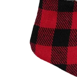 Northlight 7" Red And Black Plaid Print Christmas Stocking With Faux Fur Cuff -Christmas Decorations Store GUEST c3bd382b dd16 4820 8af2 6215cf0cbd27