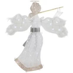 Northlight 36" LED Lighted Lace Angel With Flute Outdoor Christmas Decoration -Christmas Decorations Store GUEST c48b13a8 ae2f 4f69 bbd0 5735bb3860e9