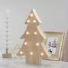 Northlight Lighted 3D Wooden Christmas Tree Decoration - 15"