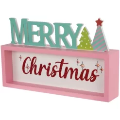 Northlight Lighted "Merry Christmas" Shadow Box Christmas Tree Decoration - 10" - Multicolor -Christmas Decorations Store GUEST c603935e 4fcc 4e04 8c54 65d74af7eaac