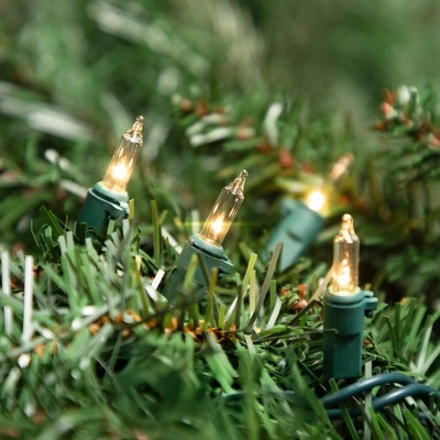 Northlight Mini Christmas Light Set -Clear - 4' Green Wire - 20ct 4 Northlight Mini Christmas Light Set -Clear - 4' Green Wire - 20ct - Image 2