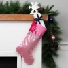 Northlight 21" Pink And Silver Glittered Princess Christmas Stocking With Cuff -Christmas Decorations Store GUEST c6cbdc1a 15c7 4e66 8410 b4a6bbe61890