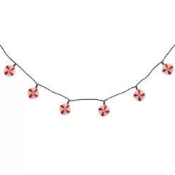 Northlight 10-Count Peppermint Candies Christmas Lights - 6ft Green Wire -Christmas Decorations Store GUEST c7567723 41a9 4ab2 9649 6c6204aee544