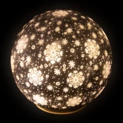 Northlight LED Lighted Snowflakes Glass Globe Christmas Decoration - 6" - White -Christmas Decorations Store GUEST c887627f 6ea0 45b1 97e7 37cbc4acd17e