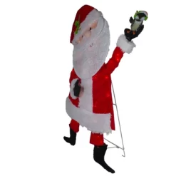 Northlight Lighted Chenille Santa With Bird Outdoor Christmas Decoration - 32" - White Lights -Christmas Decorations Store GUEST cae2ccf2 7ad3 4af8 a929 33005e7b73a9