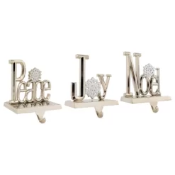 Northlight Peace, Joy And Noel Metal Christmas Stocking Holders - 6.5" - Set Of 3 -Christmas Decorations Store GUEST cb3ccf79 fbf6 46f2 9780 e0f5e21281b0