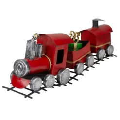 Northlight Triple Car Metal Train Christmas Decoration - 15" - Red And Silver 7 Northlight Triple Car Metal Train Christmas Decoration - 15" - Red And Silver -Christmas Decorations Store GUEST cb4dbc20 1ab5 4211 a925 8717e2062f6b