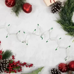 Northlight Mini Incandescent Christmas Lights - Green - 7' White Wire - 35ct