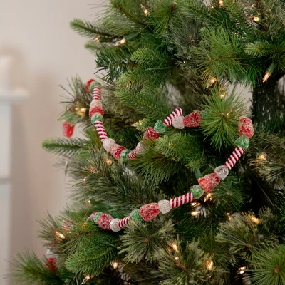 Northlight 4' Faux Gum Drop Candy And Peppermint Swirls Christmas Garland - Unlit 3 Northlight 4' Faux Gum Drop Candy And Peppermint Swirls Christmas Garland - Unlit