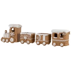 Northlight Frosted Snowflake Gingerbread Train Christmas Decoration - 5.5" - 4-Piece -Christmas Decorations Store GUEST d0dd27ce bbd7 41a3 8a0c 06566093d71c