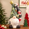 Northlight Lighted Gnome With Penguins Christmas Decoration -17" - Clear LED Lights -Christmas Decorations Store GUEST d11f55f6 b588 404d 966c 85730dbae1d0
