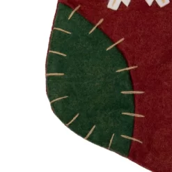 Northlight 20" Green And Red Snowflake Christmas Stocking With Blanket Stitching -Christmas Decorations Store GUEST d132be34 d567 453c 82de b1e7267ee06b