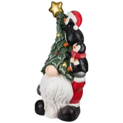 Northlight Lighted Gnome With Penguins Christmas Decoration -17" - Clear LED Lights -Christmas Decorations Store GUEST d155c7c7 dc5c 49dd 9c63 bb668b11b919