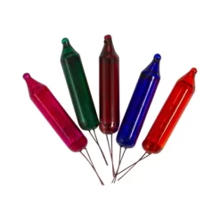 Northlight Mini Christmas Replacement Bulbs - 3.5 Volts - Multicolor - Pack Of 5