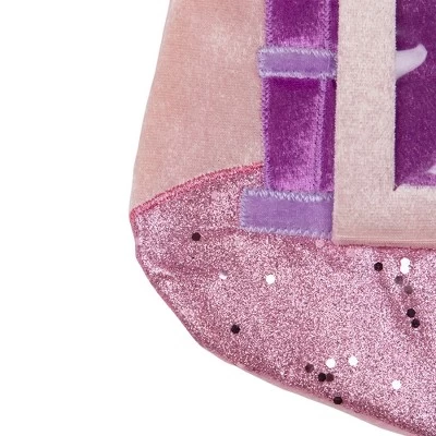 Northlight 20" Pink And Purple Glitter Princess Christmas Stocking 8 Northlight 20" Pink And Purple Glitter Princess Christmas Stocking - Image 6