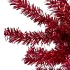 Northlight 6' Metallic Red Tinsel Artificial Christmas Tree - Unlit