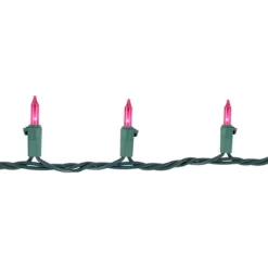 Northlight Mini Incandescent Christmas Lights - Pink - 20.25' Green Wire - 100ct -Christmas Decorations Store GUEST d3cf05af 03d9 44aa 99d3 906580cf54c4