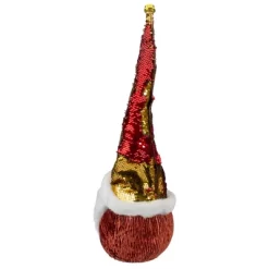 Northlight Santa Gnome Head With Sequined Jingle Bell Hat Christmas Decoration - 20" - Gold And Red -Christmas Decorations Store GUEST d43a5e0e f107 430f 8066 3c5546346460