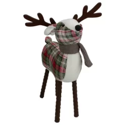Northlight Standing Plaid Reindeer Christmas Decoration - 13.5" - Red, Green And Brown -Christmas Decorations Store GUEST d43dd76a b25f 4e62 abe1 46fd3e5f6f2c