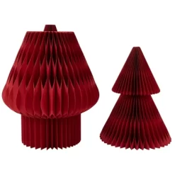 Northlight Tall Foldable Accordion Honeycomb Paper Christmas Tree - 4' - Red -Christmas Decorations Store GUEST d578f980 ece9 4e71 9846 a2b887da914a