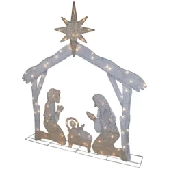 Northlight LED Lighted Holy Family Nativity Scene Outdoor Christmas Decoration - 44" - Warm White -Christmas Decorations Store GUEST d6fa19ea 9190 4f82 b15a 72d8d12923ae